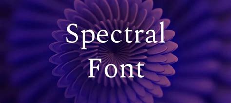 spectral font free download.